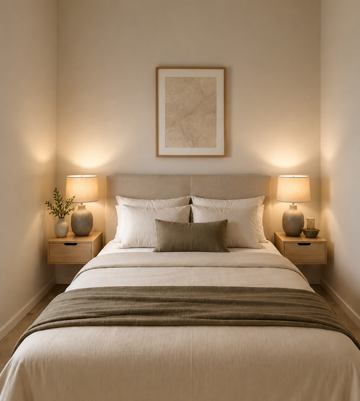 Elegant Suite bedroom at Vista Lodge Athens Riviera